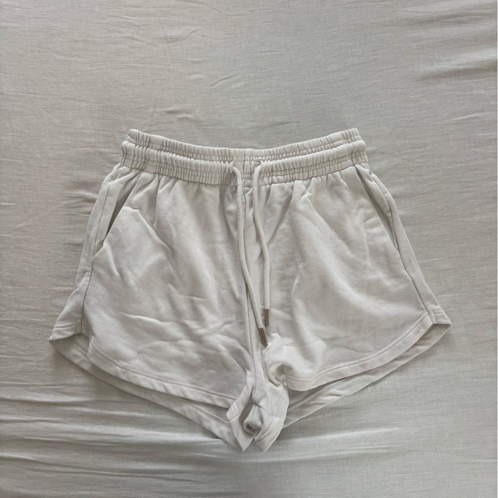 Women's White Casual Shorts